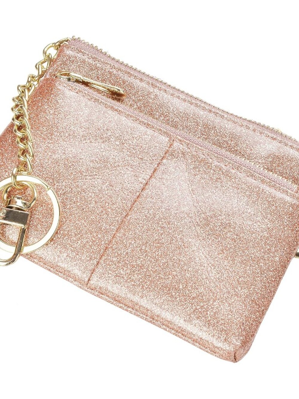 Womens RFID Coin Purse Change Wallet Small Leather Card Holder Keychain